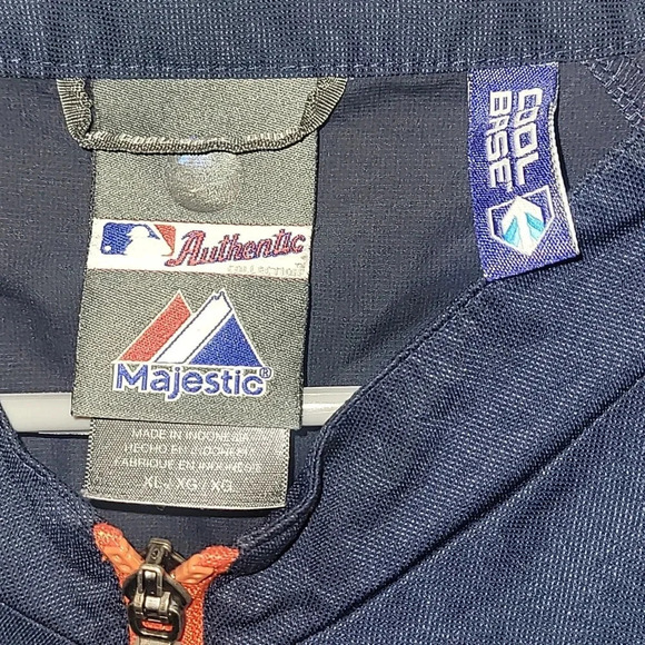 Detroit Tigers Men's XL windbreaker rain jacket pullover chest zipper LOT D6 - Picture 3 of 6